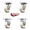 Service Caster 5 Inch Nylon Caster Set with Roller Bearings 2 Swivel 2 Rigid SCC-35S520-NYR-2-R-2 - alternate 2